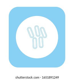 virus vector icon on white background