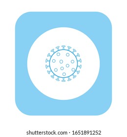 virus vector icon on white background