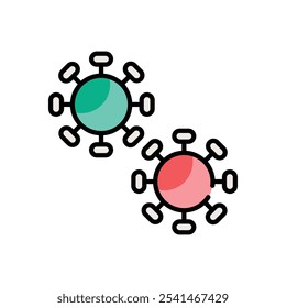 Virus vector icon stock illustration stock illustration