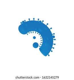 virus vector icon template illustration