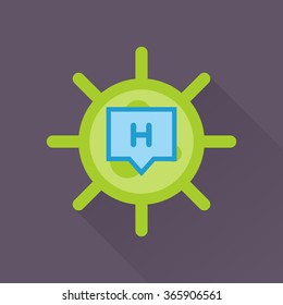 Virus vector illustration