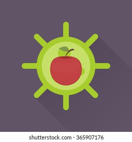 Virus vector illustration