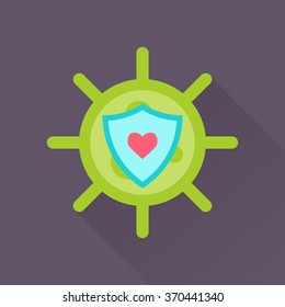 Virus vector illustration