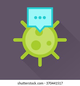 Virus vector illustration