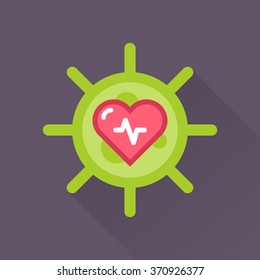 Virus vector illustration