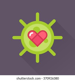 Virus vector illustration