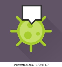 Virus vector illustration