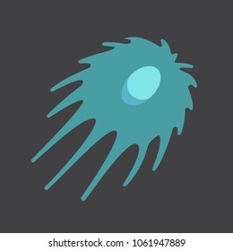 virus vector illustration. Bacteria and micro-organism in cartoon style.