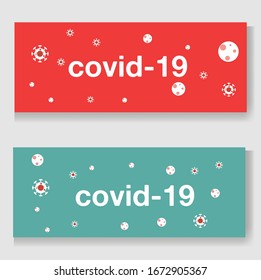 virus  vector illustration. banner corona virus.