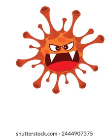 Virus vector illustration. Biological virus types. Icons