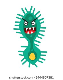 Virus vector illustration. Biological virus types. Icons