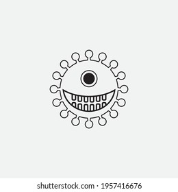 virus vector illustration design icon logo template