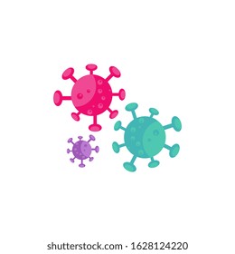 Virus vector illustration icon template design