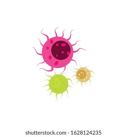 Virus vector illustration icon template design