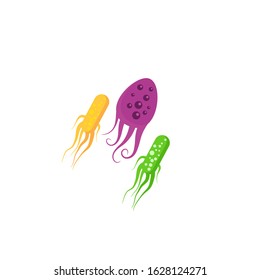 Virus vector illustration icon template design