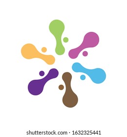Virus vector illustration icon template design