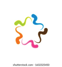 Virus vector illustration icon template design