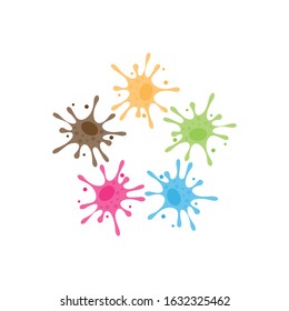 Virus vector illustration icon template design