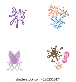 Virus vector illustration icon template design