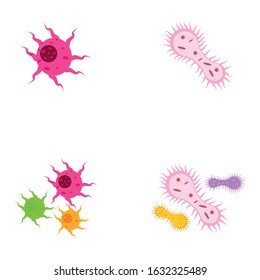 Virus vector illustration icon template design