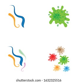 Virus vector illustration icon template design