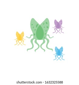 Virus vector illustration icon template design