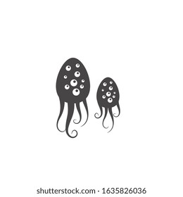 Virus vector illustration icon template design