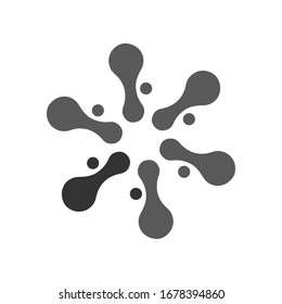 Virus vector illustration icon template design