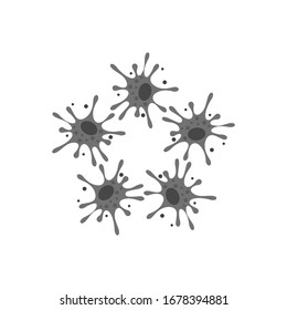 Virus vector illustration icon template design