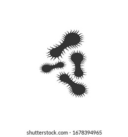 Diseño de plantillas de icono de ilustración de vector de virus