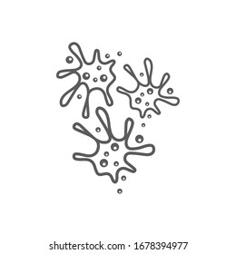 Virus vector illustration icon template design