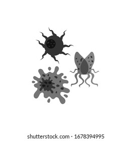 Virus vector illustration icon template design