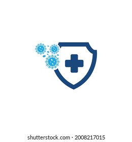 Diseño de plantillas de iconos de la ilustración del vector de virus