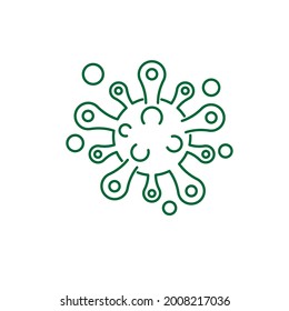 Virus vector illustration icon template design