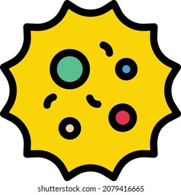 virus vector illustration isolated on a transparent background. stroke vector icons for concept or web graphics.
