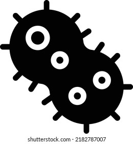virus  Vector illustration on a transparent background. Premium quality symmbols. Glyphs vector icons for concept and graphic design. 
