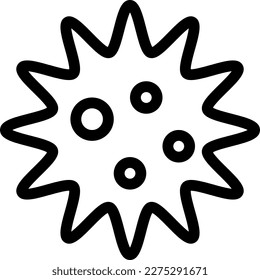 virus Vector illustration on a transparent background. Premium quality symmbols. Thin line vector icons for concept and graphic design. 
