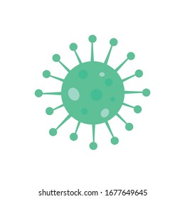Virus vector illustration on white background