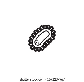 Virus vector isolated icon illustration. Bacteria Illustration