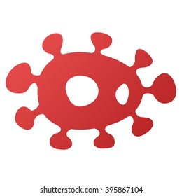 Virus vector toolbar icon. Style is gradient icon symbol on a white background.