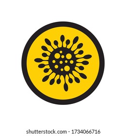 Diseño simple del vector de aviso de virus