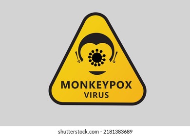 señales de advertencia de virus riesgo del vector de advertencia de Monkeypox