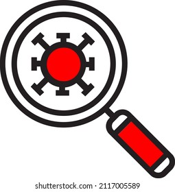 Virus-Zoom-einzelne Vektorgrafik, die leicht heruntergeladen werden kann