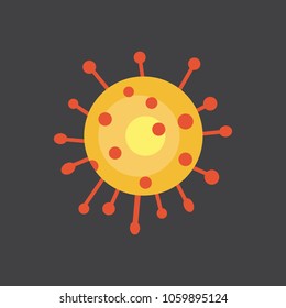 viruse vector illustration. Bacteria and micro-organism in cartoon style.