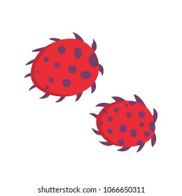 viruse vector illustration. Bacteria and micro-organism in cartoon style.