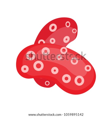 viruse vector illustration. Bacteria and micro-organism in cartoon style.