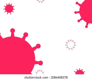 Viruses or bacteria concept in cartoon vector design