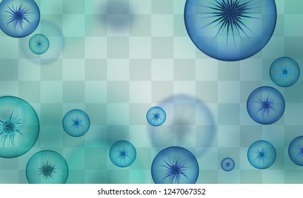 viruses and bacteria. vector background.