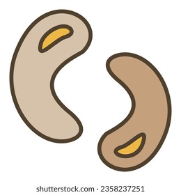 Viruses Bacteria vector concept colored icon or logo element