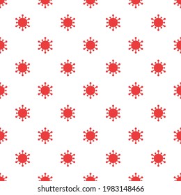 Viruses. Seamless pattern for textiles and packaging. Vector illustration.
